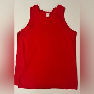 6 Red New blank Men’s tank tops Shirts 
Never worn brand new.